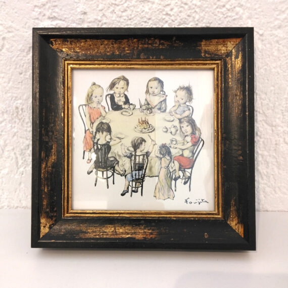 藤田嗣治　タイル額装1