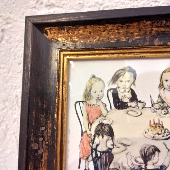 藤田嗣治　タイル額装2