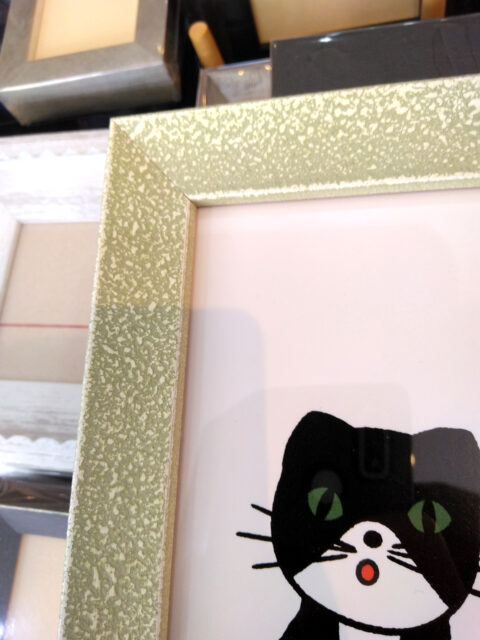 ブルーナ黒猫　ミニ額縁2