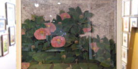 山茶花　日本画F50号　額装1