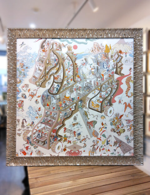 スカーフ額装 DUNE01