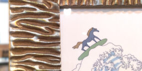 スカーフ額装　DUNE02