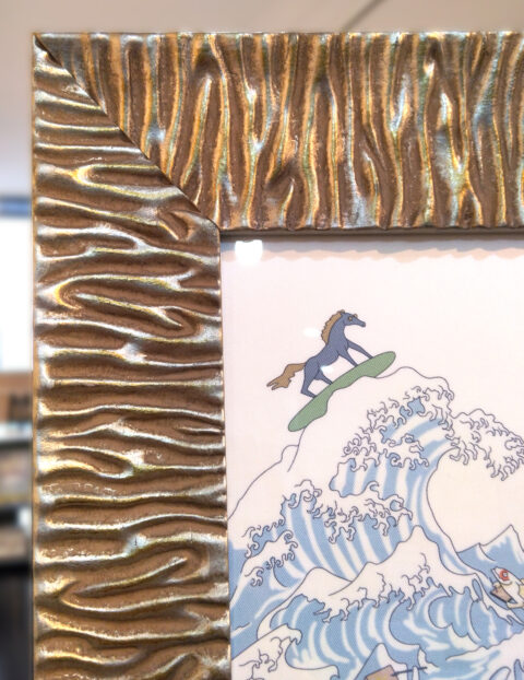 スカーフ額装 DUNE02